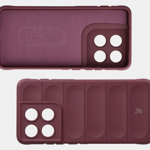 Pancerne etui Bizon Case Tur do Motorola Edge 70 burgundowe