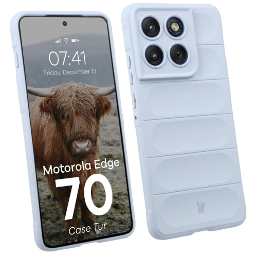 Pancerne etui Bizon Case Tur do Motorola Edge 70 jasnoniebieskie