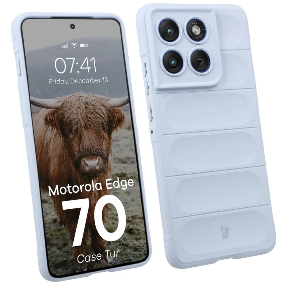 Pancerne etui Bizon Case Tur do Motorola Edge 70 jasnoniebieskie
