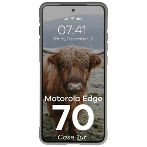 Pancerne etui Bizon Case Tur do Motorola Edge 70 jasnoszare