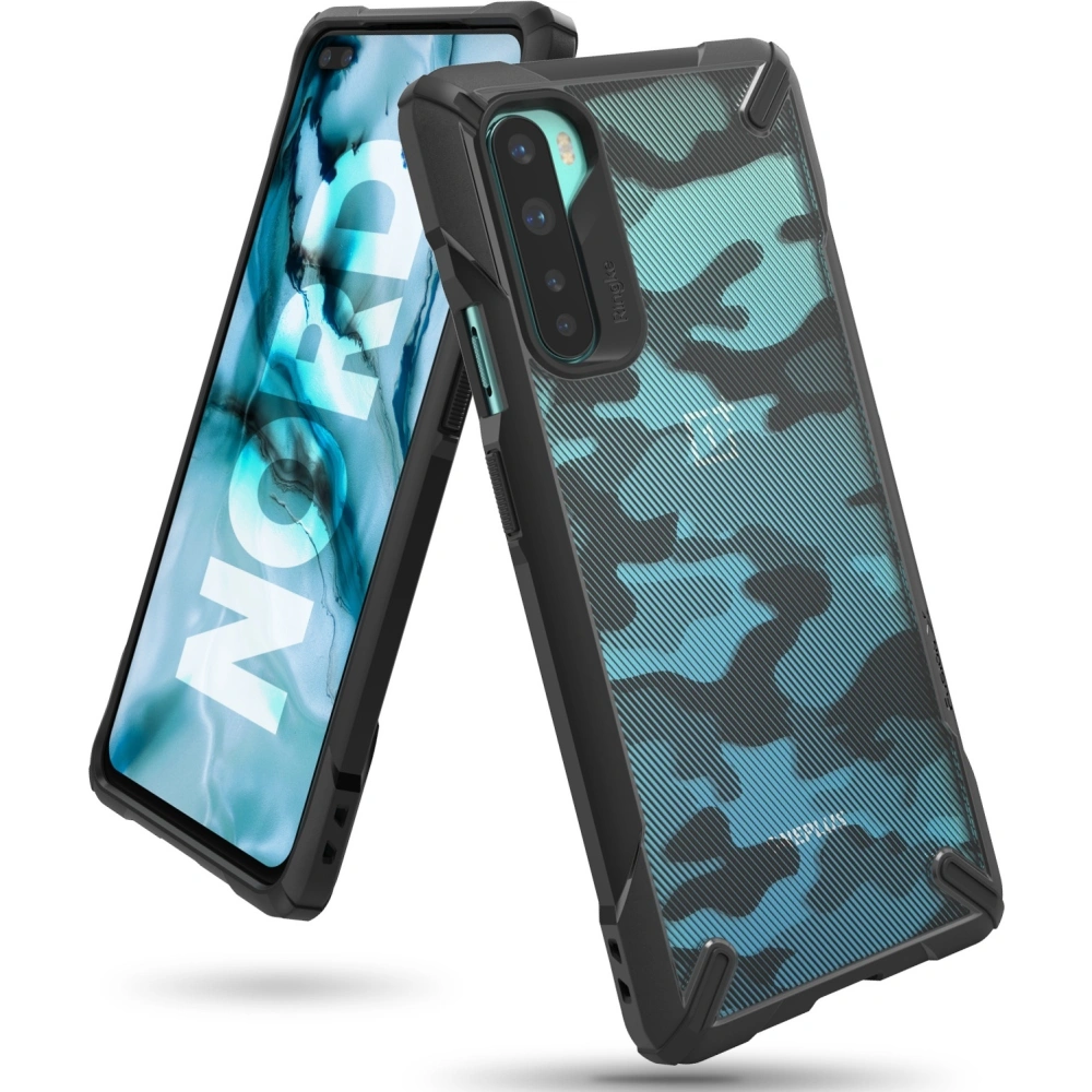 Hurtownia GSM - Etui Ringke Fusion-X OnePlus Nord Camo (Moro) černé - RGK1242CAM - {ean13} - Hurt