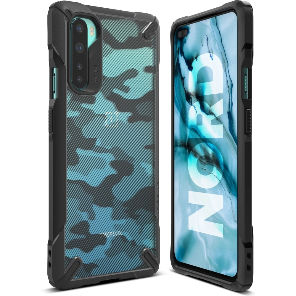 Hurtownia GSM - Etui Ringke Fusion-X OnePlus Nord Camo (Moro) černé - RGK1242CAM - {ean13} - Hurt
