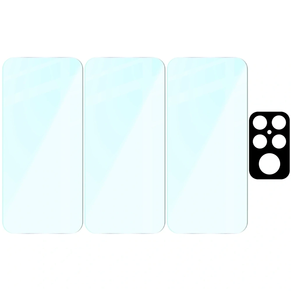 3x szkło hartowane + szybka na aparat Bizon Glass Clear Pack do Xiaomi POCO F8 Ultra