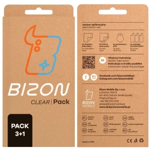 3x szkło hartowane + szybka na aparat Bizon Glass Clear Pack do Xiaomi POCO F8 Ultra