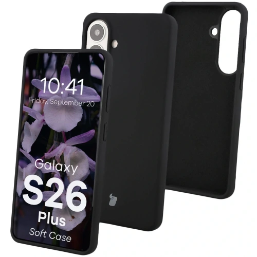 Silikonowe etui Bizon Soft Case do Samsung Galaxy S26 Plus czarne