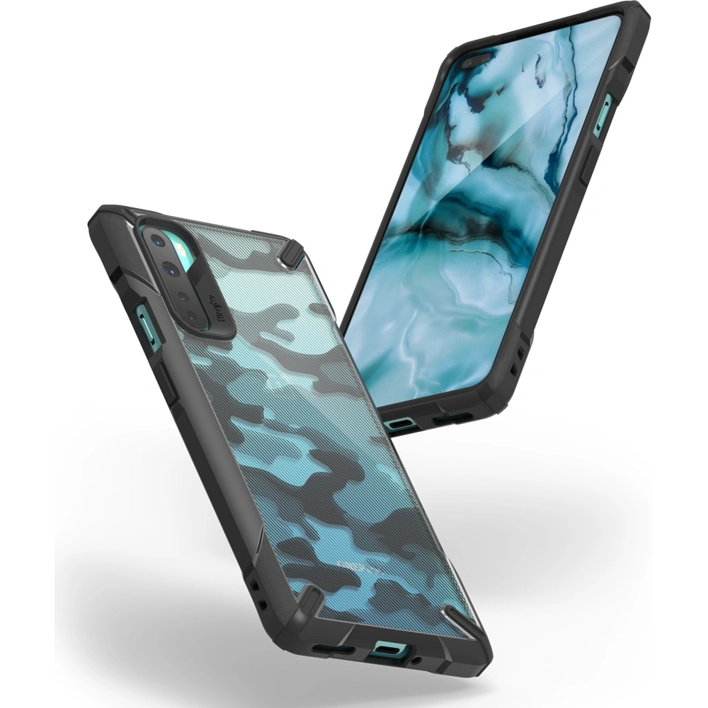 Hurtownia GSM - Etui Ringke Fusion-X OnePlus Nord Camo (Moro) černé - RGK1242CAM - {ean13} - Hurt