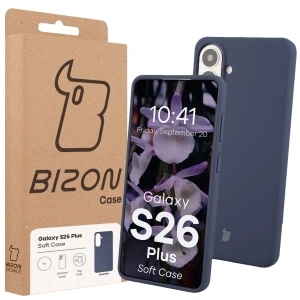 Silikonowe etui Bizon Soft Case do Samsung Galaxy S26 Plus ciemnoniebieskie