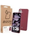 Silikonowe etui Bizon Soft Case do Samsung Galaxy S26 ciemnofioletowe
