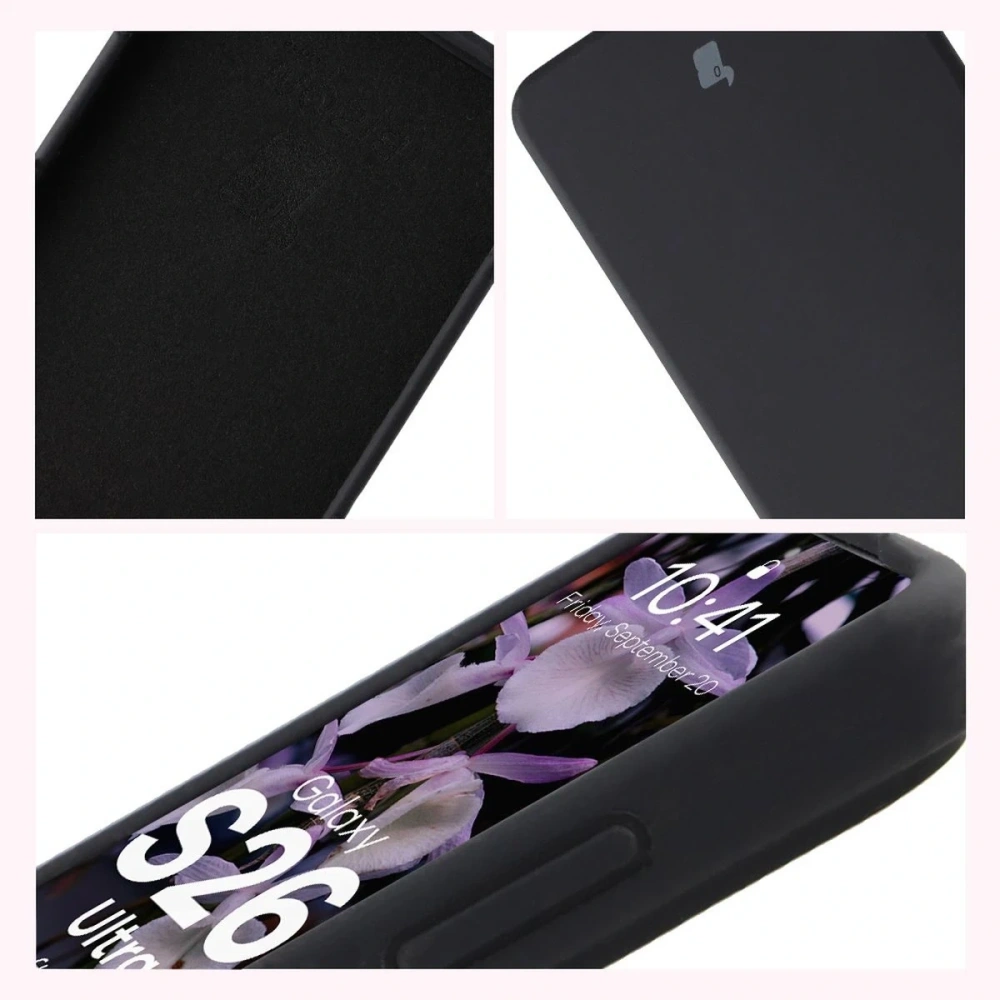 Silikonowe etui Bizon Soft Case do Samsung Galaxy S26 Ultra czarne
