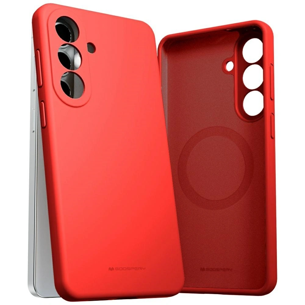 Etui Mercury Pure MagSafe Silicone do Samsung Galaxy S26+ Plus czerwony