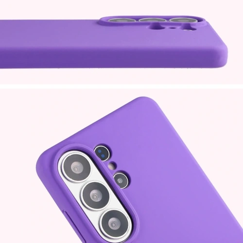 Silikonowe etui Bizon Soft Case do Samsung Galaxy S26 Ultra fioletowe