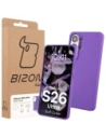 Silikonowe etui Bizon Soft Case do Samsung Galaxy S26 Ultra fioletowe