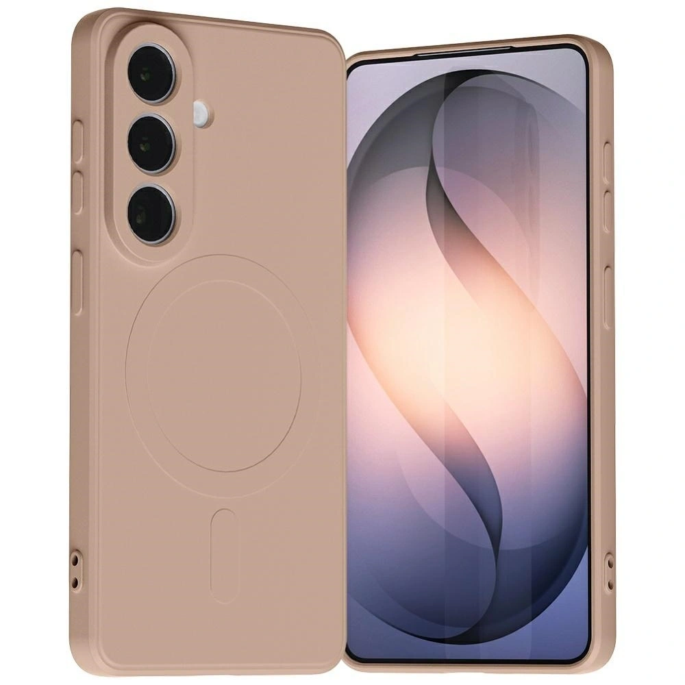 Etui Mercury Semi-Silicone MagSafe do Samsung Galaxy S26 różowo-piaskowy