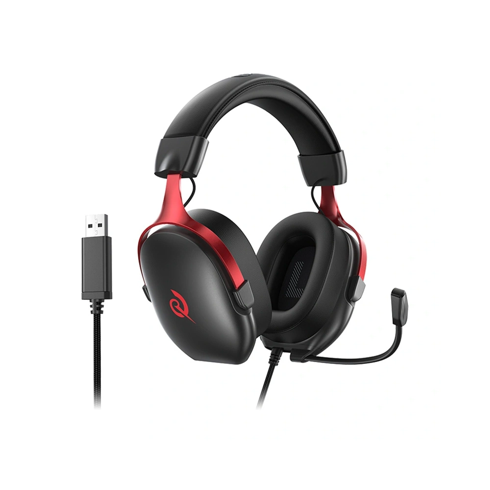 Słuchawki gamingowe QCY Heroad VN200 (czarno-czerwone)