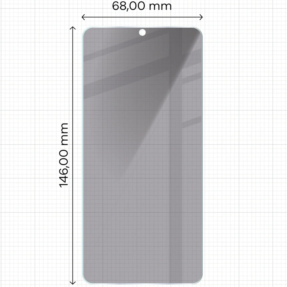 Prywatyzujące szkło hartowane Bizon Glass Clear Shadow do Samsung Galaxy S26 przyciemniane