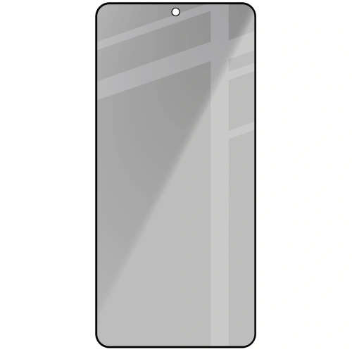 Prywatyzujące szkło hartowane Bizon Glass Edge Shadow do Samsung Galaxy S26 przyciemniane z czarną ramką