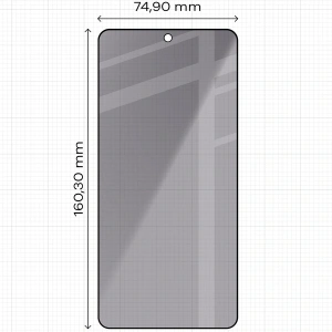 Prywatyzujące szkło hartowane Bizon Glass Edge Shadow do Samsung Galaxy S26 Ultra przyciemniane z czarną ramką