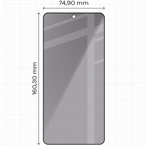 Prywatyzujące szkło hartowane Bizon Glass Edge Shadow do Samsung Galaxy S26 Ultra przyciemniane z czarną ramką