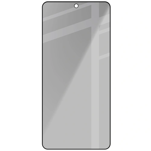 Prywatyzujące szkło hartowane Bizon Glass Edge Shadow do Samsung Galaxy S26 Ultra przyciemniane z czarną ramką