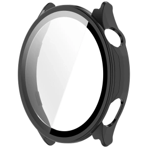 Etui ze szkłem do zegarka Bizon Case Watch Adamo do OnePlus Watch Lite 45 mm / Oppo Watch S 45 mm czarne