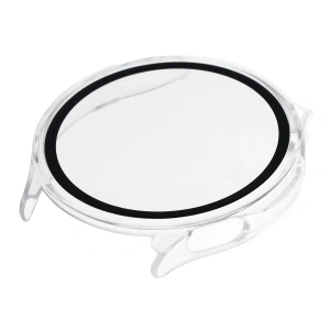 Etui ze szkłem do zegarka Bizon Case Watch Adamo do OnePlus Watch Lite 45 mm / Oppo Watch S 45 mm przezroczyste