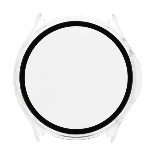 Etui ze szkłem do zegarka Bizon Case Watch Adamo do OnePlus Watch Lite 45 mm / Oppo Watch S 45 mm przezroczyste