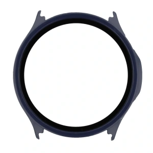 Etui ze szkłem do zegarka Bizon Case Watch Adamo do OnePlus Watch Lite 45 mm / Oppo Watch S 45 mm granatowe