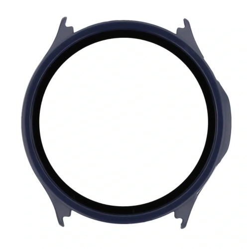 Etui ze szkłem do zegarka Bizon Case Watch Adamo do OnePlus Watch Lite 45 mm / Oppo Watch S 45 mm granatowe