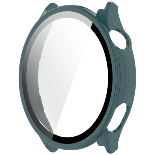 Etui ze szkłem do zegarka Bizon Case Watch Adamo do OnePlus Watch Lite 45 mm / Oppo Watch S 45 mm zielone