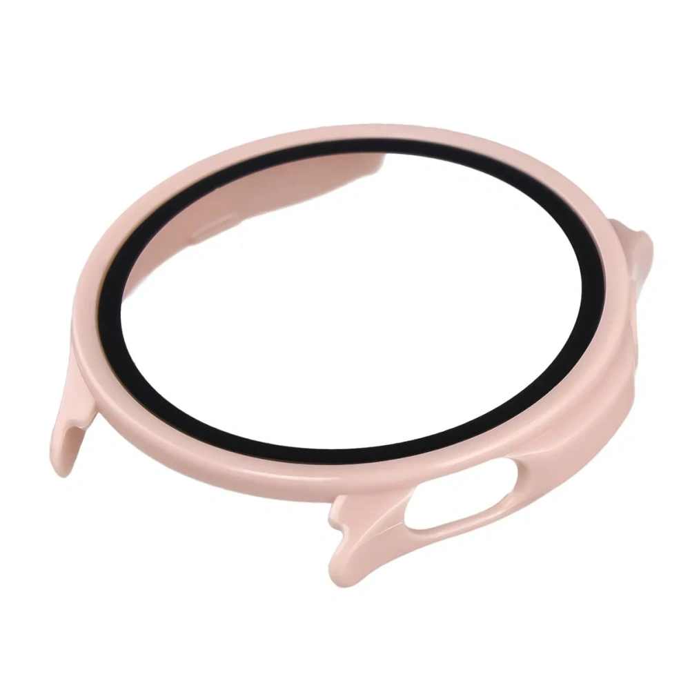 Etui ze szkłem do zegarka Bizon Case Watch Adamo do OnePlus Watch Lite 45 mm / Oppo Watch S 45 mm różowe