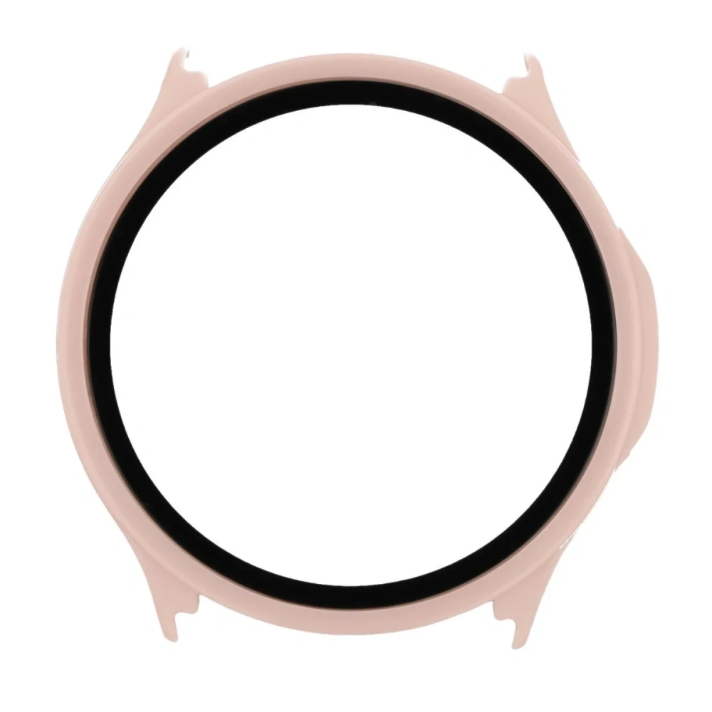 Etui ze szkłem do zegarka Bizon Case Watch Adamo do OnePlus Watch Lite 45 mm / Oppo Watch S 45 mm różowe