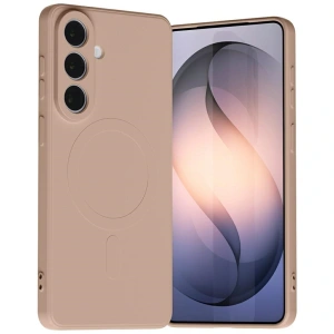 Etui Mercury Semi-Silicone MagSafe do Samsung Galaxy S26+ Plus różowo-piaskowy