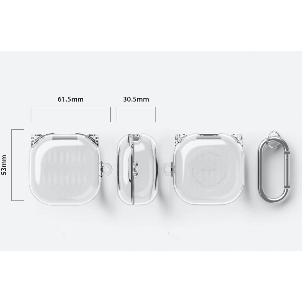 Hurtownia GSM - Etui Ringke Hinge Case Samsung Galaxy Buds 2/2 Pro/Live/Pro Clear - RGK1243CL - {ean13} - Hurt