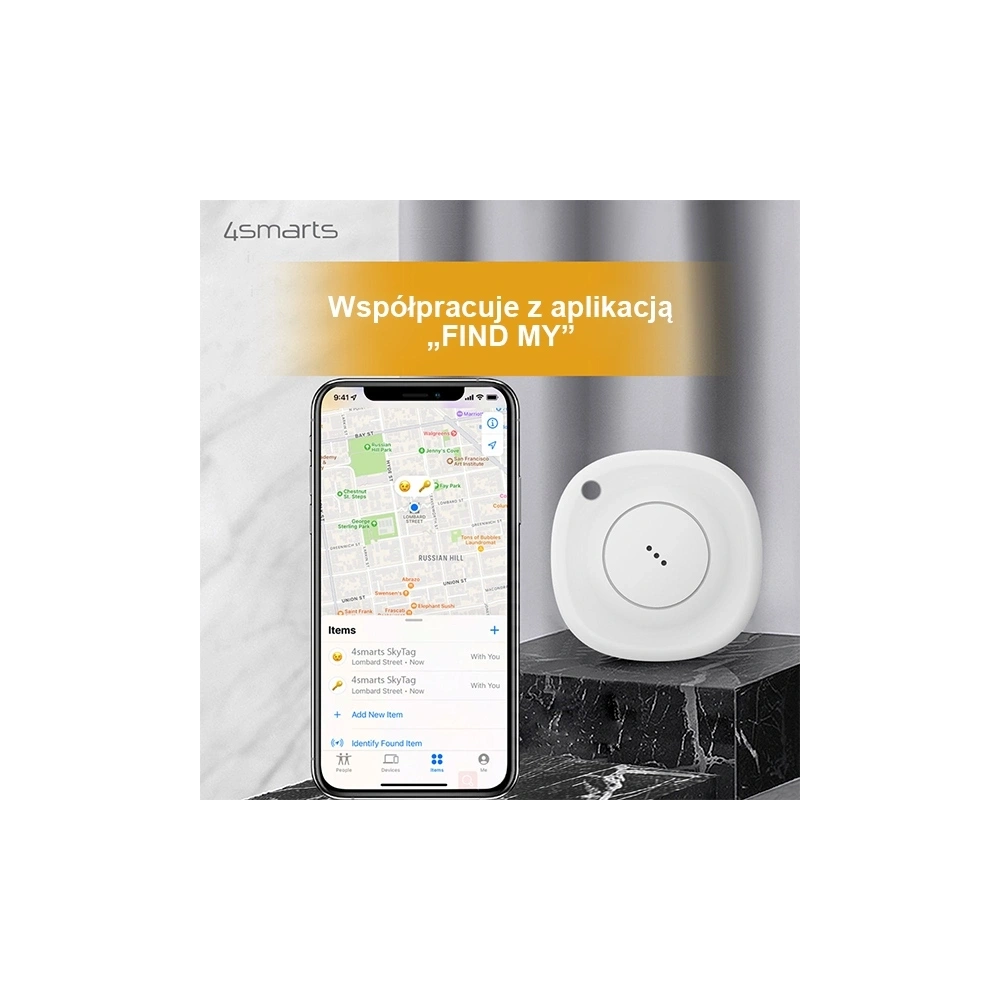 Lokalizator 4smarts Location FinderSkyTag White 458860