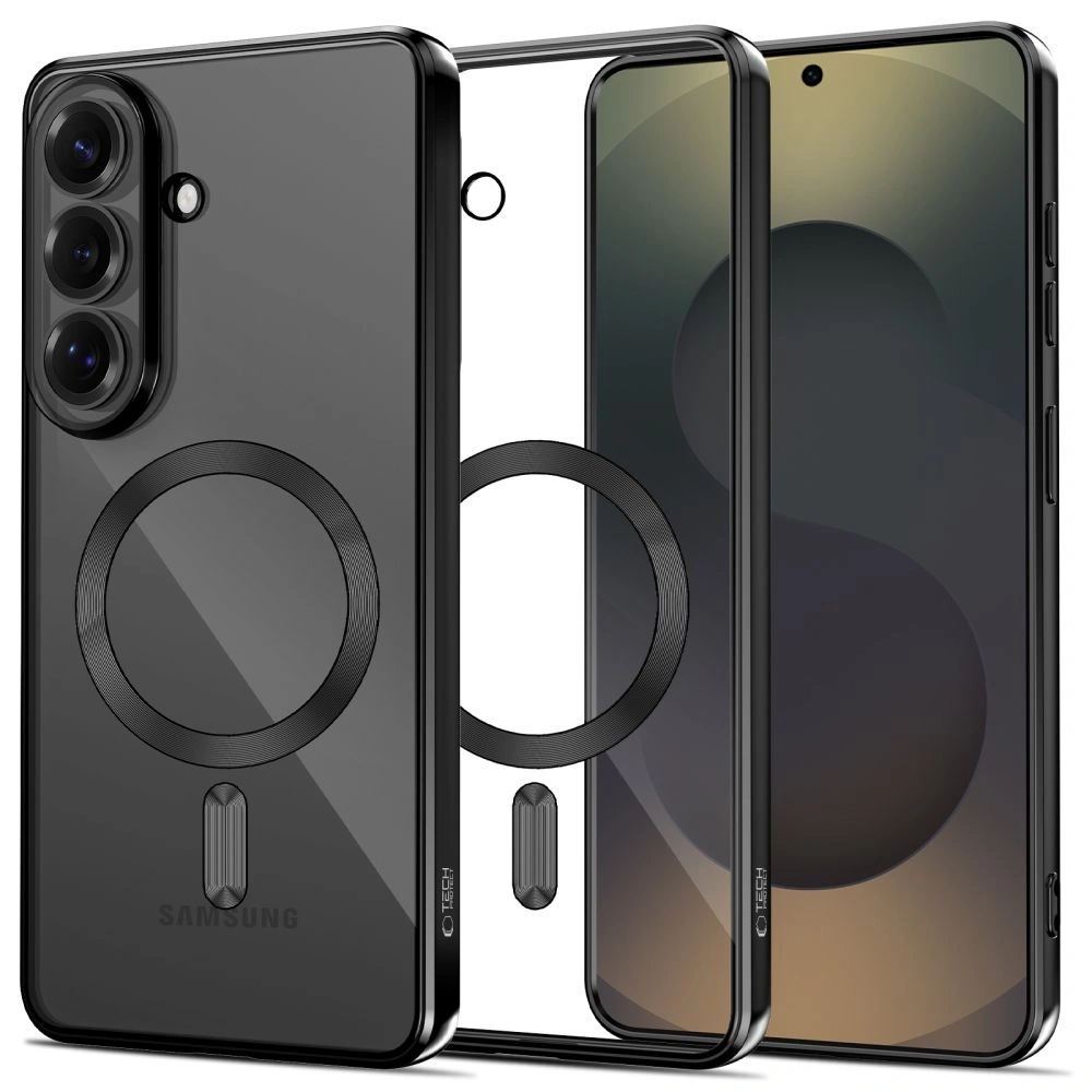 Etui Tech-Protect Magflex MagSafe do Samsung Galaxy S26 Shiny Black