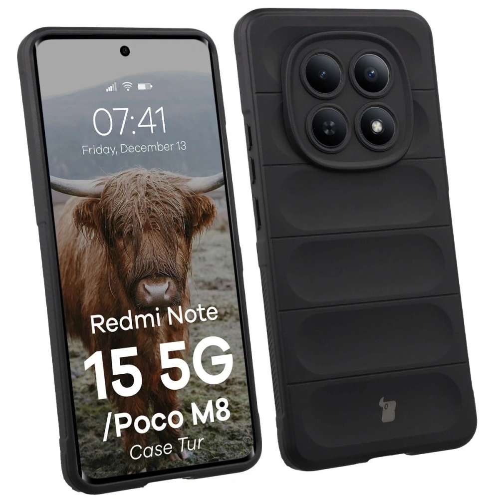 Pancerne etui Bizon Case Tur do Xiaomi Redmi Note 15 5G / POCO M8 5G czarne