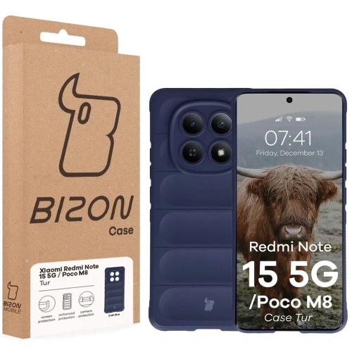 Pancerne etui Bizon Case Tur do Xiaomi Redmi Note 15 5G / POCO M8 5G granatowe