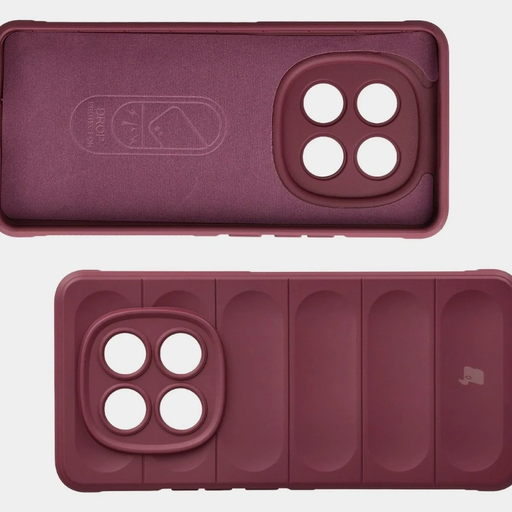 Pancerne etui Bizon Case Tur do Xiaomi Redmi Note 15 5G / POCO M8 5G burgundowe