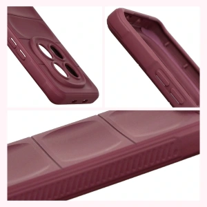 Pancerne etui Bizon Case Tur do Xiaomi Redmi Note 15 5G / POCO M8 5G burgundowe