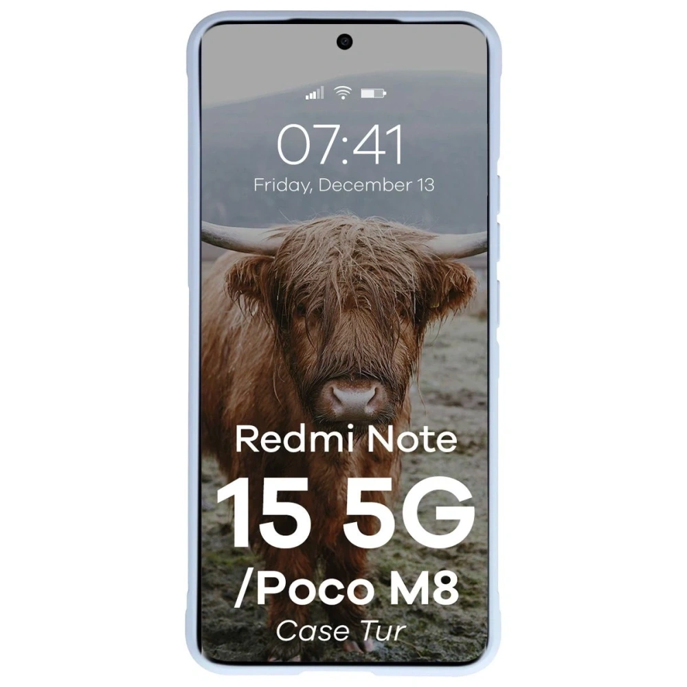 Pancerne etui Bizon Case Tur do Xiaomi Redmi Note 15 5G / POCO M8 5G jasnoniebieskie