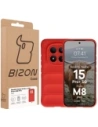 Pancerne etui Bizon Case Tur do Xiaomi Redmi Note 15 Pro Plus 5G / POCO M8 Pro 5G czerwone