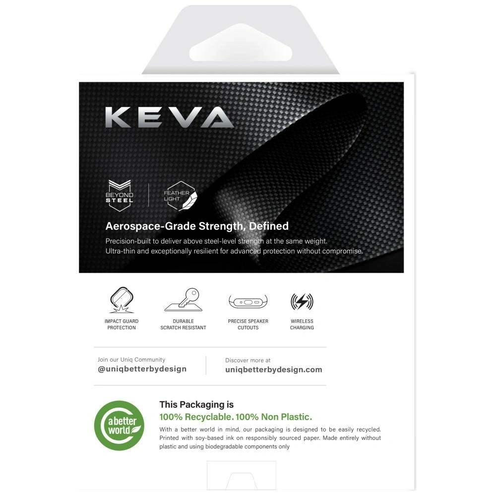 Etui UNIQ Keva Prime do Apple AirPods Pro 3 gen czarny