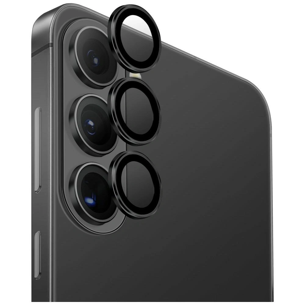 Szkło na obiektyw aparatu UNIQ Optix Aluminium Camera Lens do Samsung Galaxy S26 / S26+ Plus czarny
