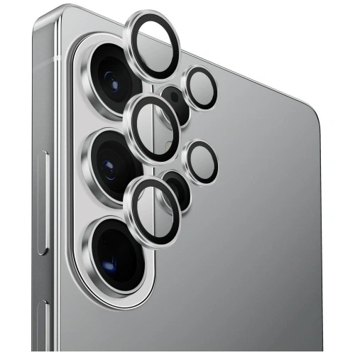 Szkło na obiektyw aparatu UNIQ Optix Aluminium Camera Lens do Samsung Galaxy S26 Ultra srebrny