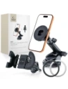 Uchwyt samochodowy na kokpit / do kratki Tech-Protect N62 2in1 Universal & Magnetic MagSafe Dashboard & Vent Car Mount Black