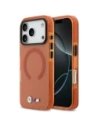 Etui BMW M IML Shockproof Metal Logos MagSafe do Apple iPhone 17 Pro Max pomarańczowy
