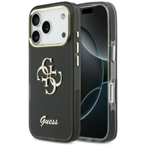 Etui Guess IML 4G Script Metal do Apple iPhone 17 Pro czarny