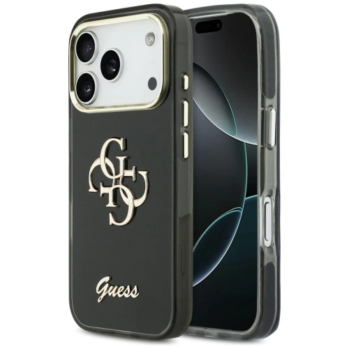 Etui Guess IML 4G Script Metal do Apple iPhone 17 Pro czarny
