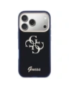 Etui Guess IML 4G Script Metal do Apple iPhone 17 Pro Max niebieski