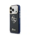 Etui Guess IML 4G Script Metal do Apple iPhone 17 Pro niebieski